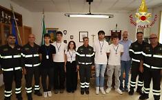 Ragusa, i volontari del servizio civile accolti dai vigili del fuoco