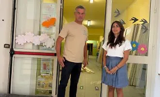 Scuola di via Diodoro Siculo a Ragusa, sopralluogo di Caruso e Poidomani