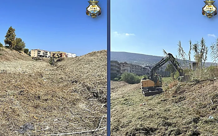 Comiso, intervento di ripulitura dell'alveo del fiume Ippari