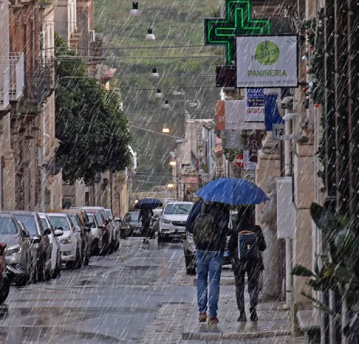 Pioggia a Ragusa